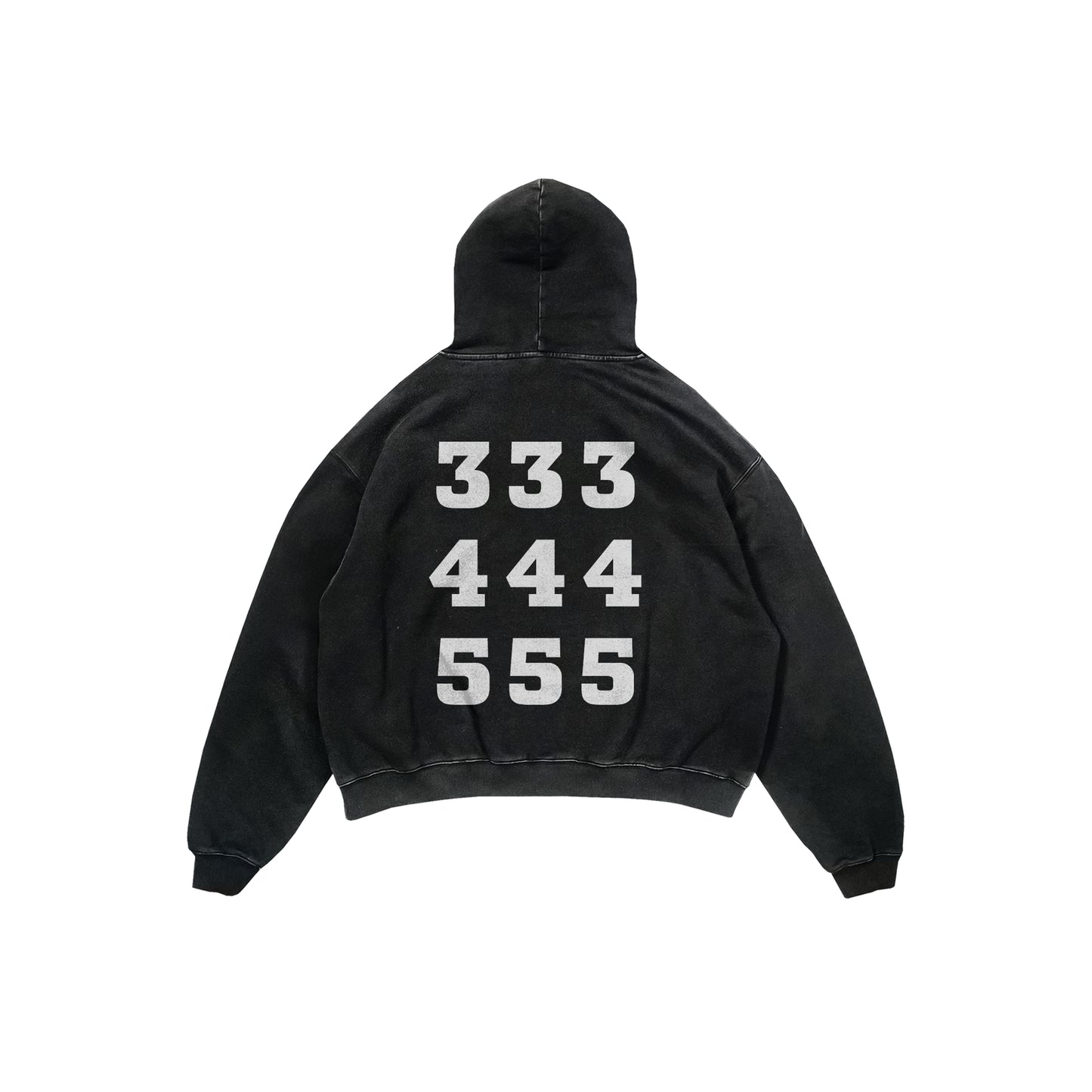 345 REFLECTIVE HOODIE - BLACK